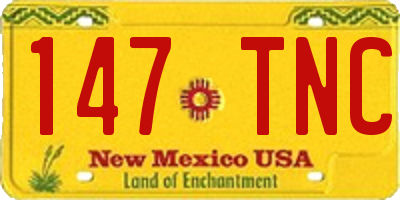 NM license plate 147TNC