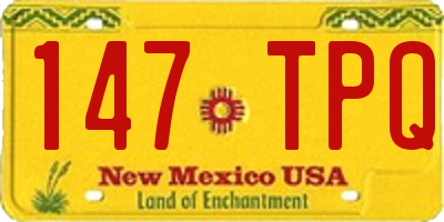 NM license plate 147TPQ