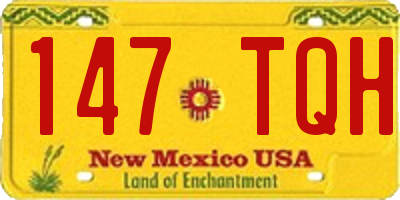 NM license plate 147TQH