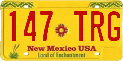 NM license plate 147TRG