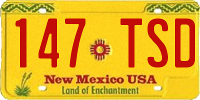 NM license plate 147TSD