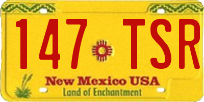 NM license plate 147TSR