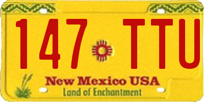 NM license plate 147TTU