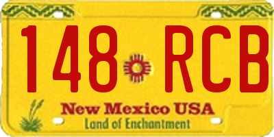 NM license plate 148RCB
