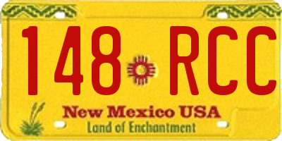 NM license plate 148RCC