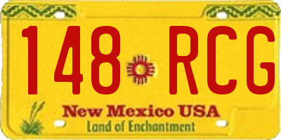 NM license plate 148RCG