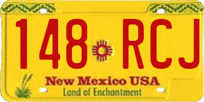 NM license plate 148RCJ