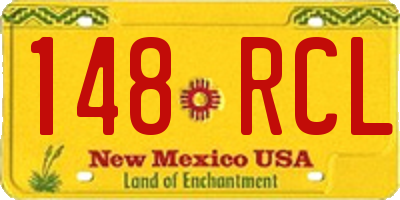 NM license plate 148RCL