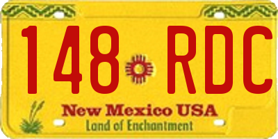 NM license plate 148RDC
