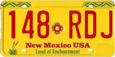 NM license plate 148RDJ