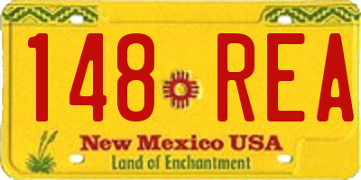 NM license plate 148REA