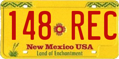 NM license plate 148REC