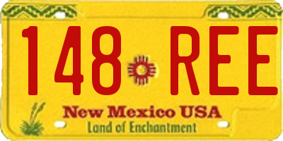 NM license plate 148REE