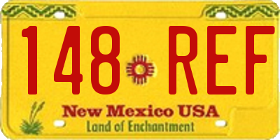 NM license plate 148REF