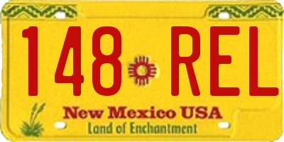NM license plate 148REL