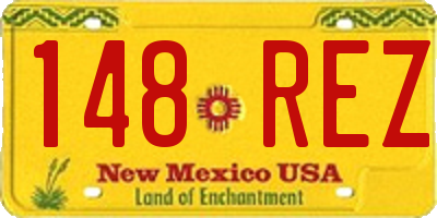 NM license plate 148REZ
