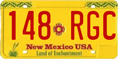 NM license plate 148RGC