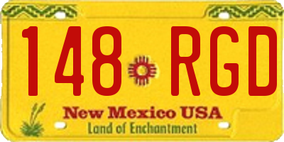 NM license plate 148RGD