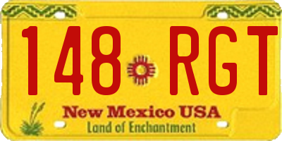 NM license plate 148RGT