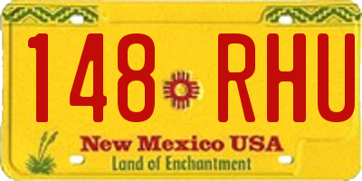 NM license plate 148RHU