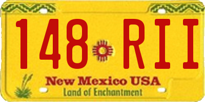 NM license plate 148RII