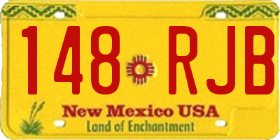 NM license plate 148RJB