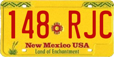 NM license plate 148RJC