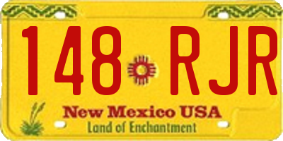 NM license plate 148RJR