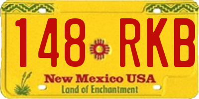 NM license plate 148RKB