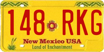 NM license plate 148RKG