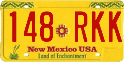 NM license plate 148RKK
