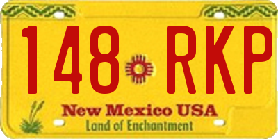 NM license plate 148RKP