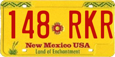 NM license plate 148RKR