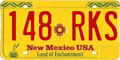 NM license plate 148RKS