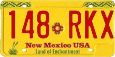 NM license plate 148RKX