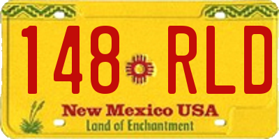 NM license plate 148RLD