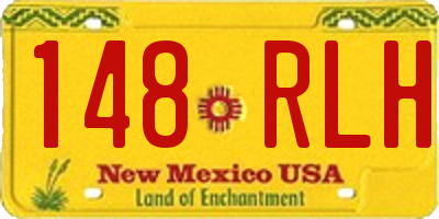 NM license plate 148RLH