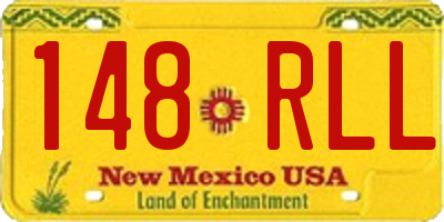 NM license plate 148RLL