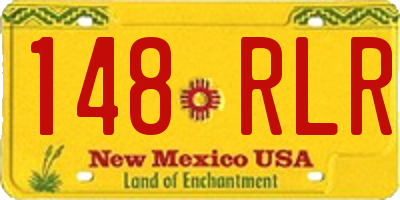 NM license plate 148RLR