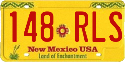NM license plate 148RLS