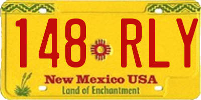 NM license plate 148RLY
