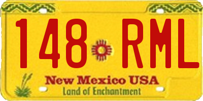 NM license plate 148RML