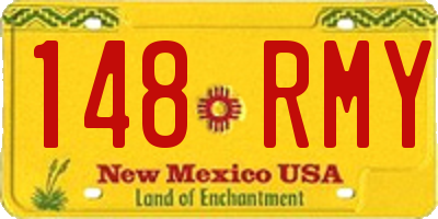 NM license plate 148RMY