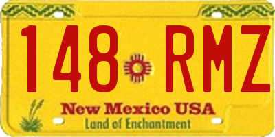 NM license plate 148RMZ