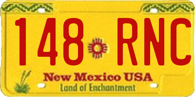NM license plate 148RNC