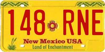 NM license plate 148RNE
