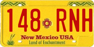 NM license plate 148RNH