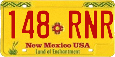 NM license plate 148RNR