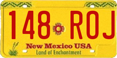 NM license plate 148ROJ