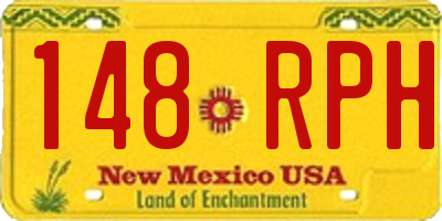NM license plate 148RPH